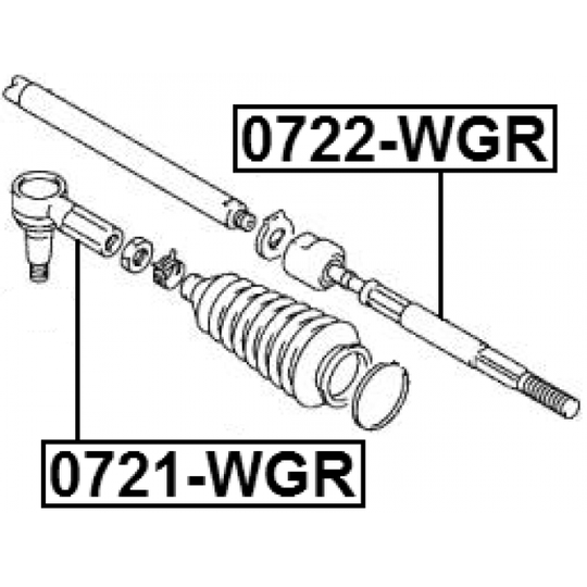 0722-WGR - Tie Rod Axle Joint 