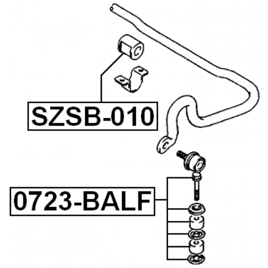 0723-BALF - Länk, krängningshämmare 