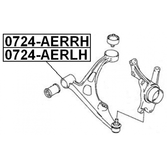 0724-AERLH - Track Control Arm 