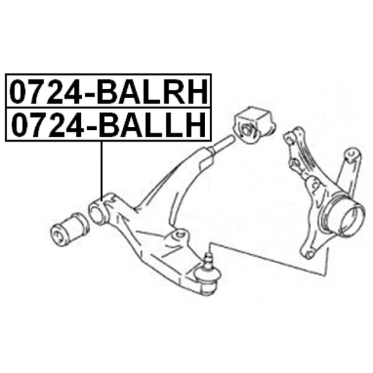 0724-BALLH - Track Control Arm 