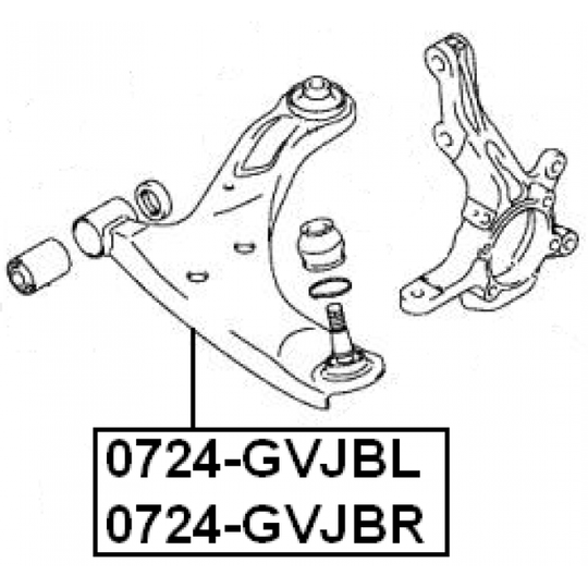 0724-GVJBR - Track Control Arm 