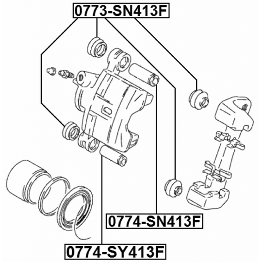 0774-SY413F - Styrtapp, bromsok 