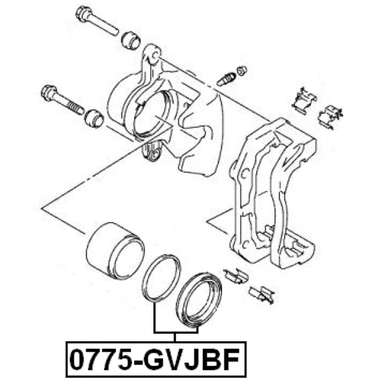 0775-GVJBF - Repair Kit, brake caliper 