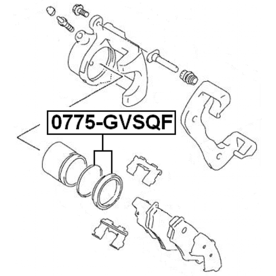 0775-GVSQF - Repair Kit, brake caliper 