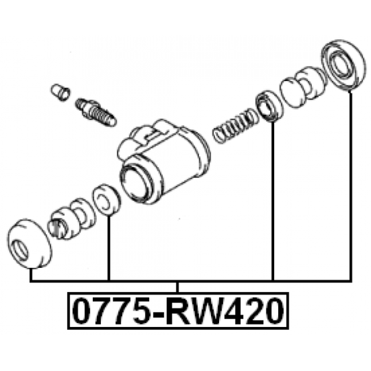 0775-RW420 - Repair Kit, brake caliper 