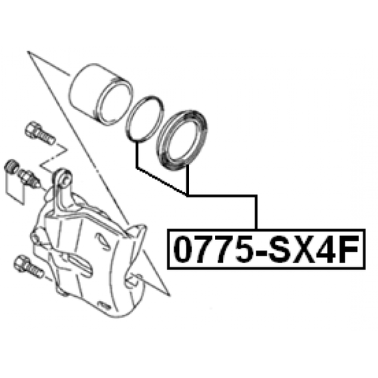 0775-SX4F - Repair Kit, brake caliper 