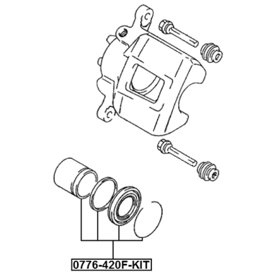 0776-420F-KIT - Piston, brake caliper 