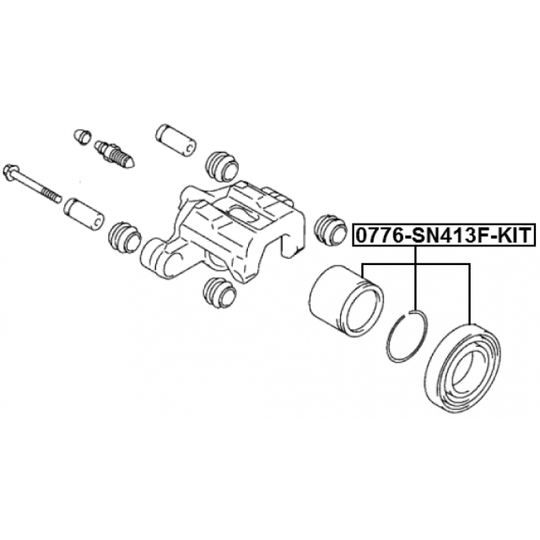0776-SN413F-KIT - Piston, brake caliper 
