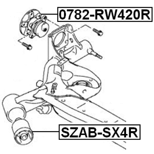 0782-RW420R - Wheel Hub 