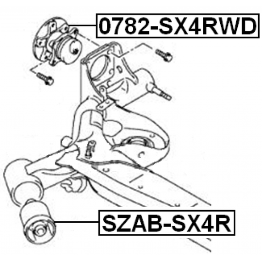 0782-SX4RWD - Wheel Hub 