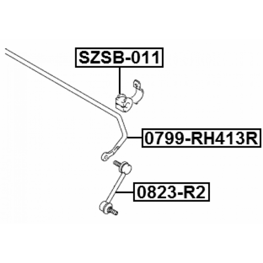 0799-RH413R - Stabiliser Set 