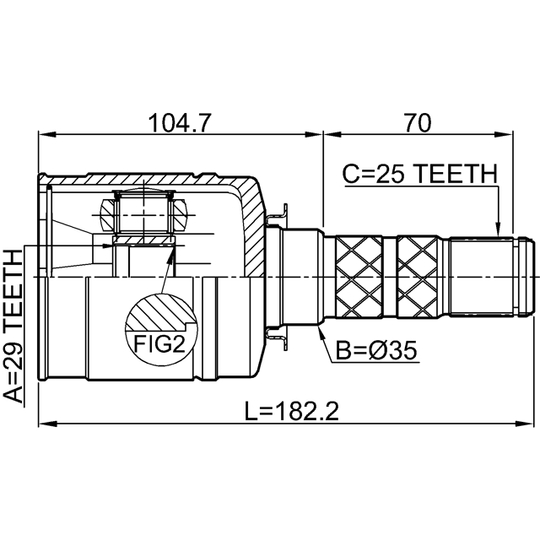 0811-S13 - Joint Kit, drive shaft 