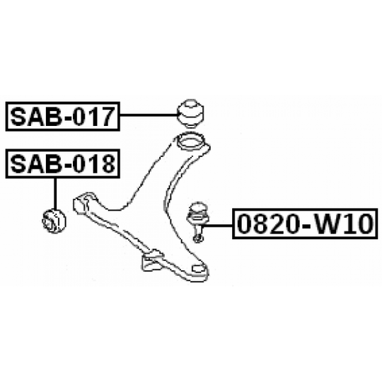 0820-W10 - Ball Joint 