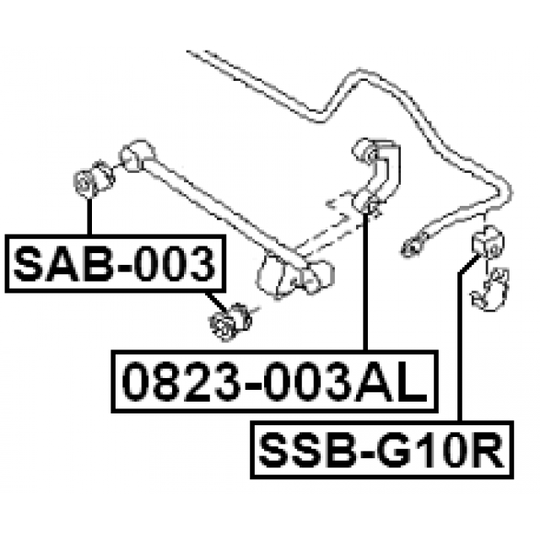 0823-003AL - Stabilisaator, Stabilisaator 