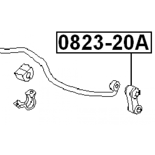 0823-20A - Länk, krängningshämmare 