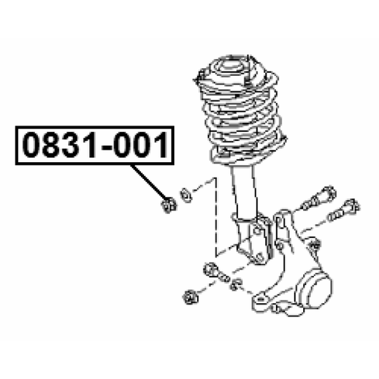 0831-001 - caster shim, sillatala 