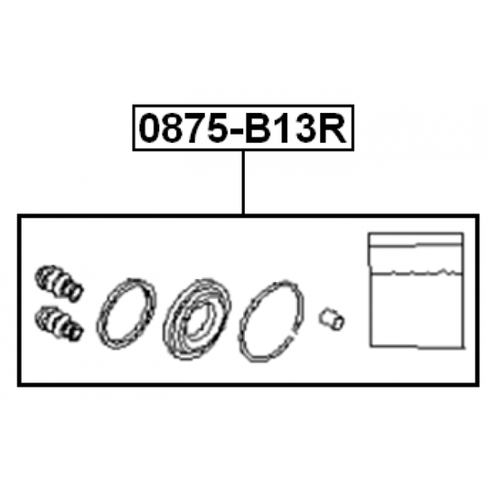 0875-B13R - Repair Kit, brake caliper 