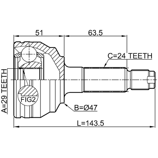 0910-M412 - Ledsats, drivaxel 