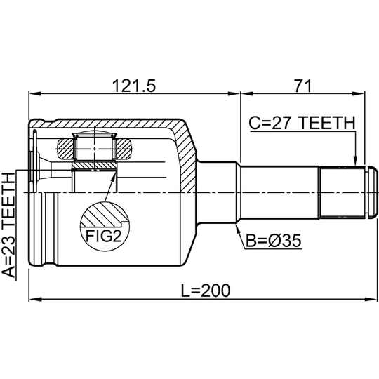 1011-EPICLH - Joint Kit, drive shaft 