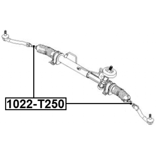 1022-T250 - Tie Rod Axle Joint 