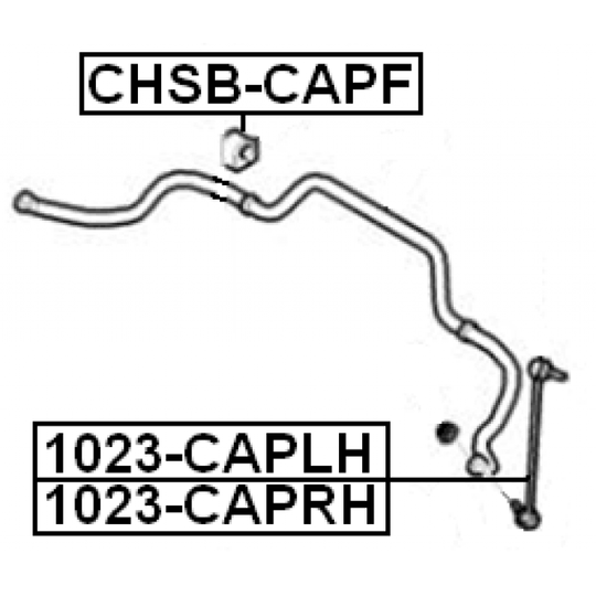 1023-CAPLH - Länk, krängningshämmare 