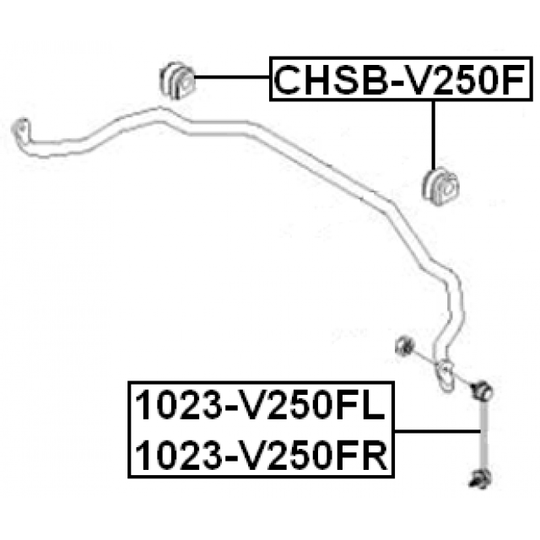 1023-V250FL - Rod/Strut, stabiliser 