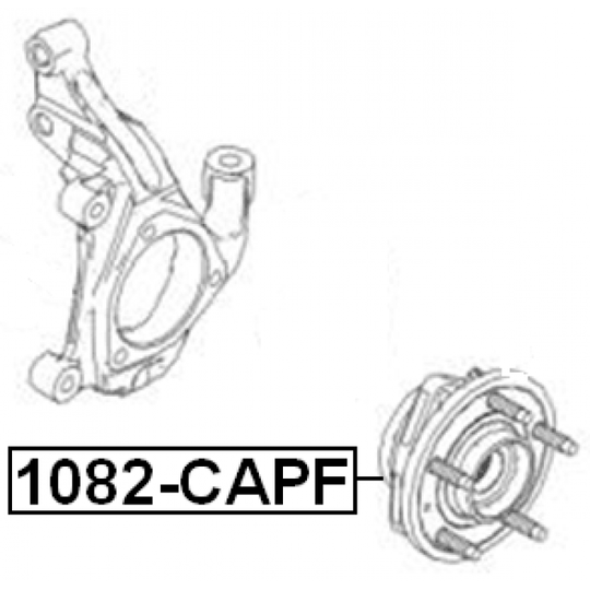 1082-CAPF - Pyörän napa 