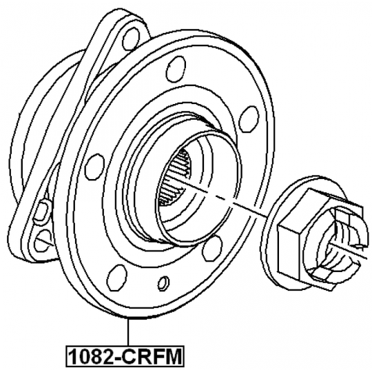 1082-CRFM - Wheel Hub 