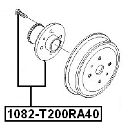 1082-T200RA40 - Wheel Hub 