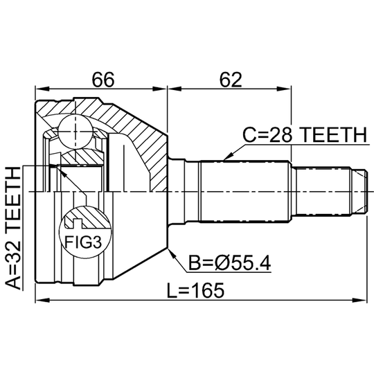 1110-010 - Joint Kit, drive shaft 