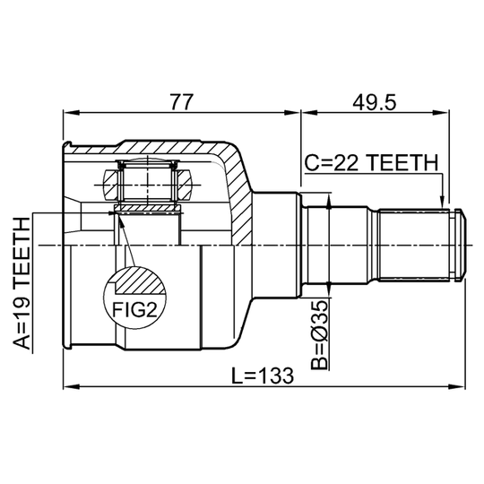 1111-MAT - Joint Kit, drive shaft 