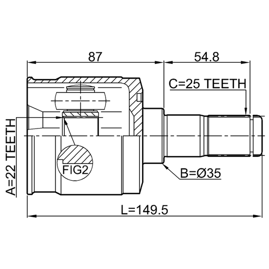 1211-CM10R - Liigendlaager, veovõll 