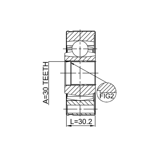 1211-IX35SHA - Joint Kit, drive shaft 