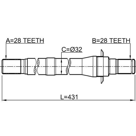 1212-IX55 - Vetoakseli 