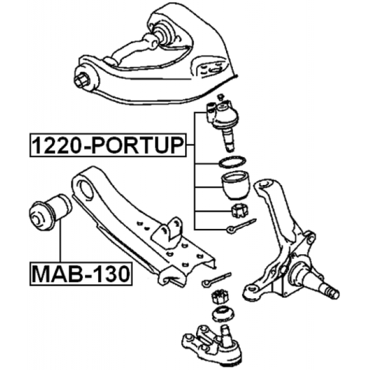 1220-PORTUP - Ball Joint 