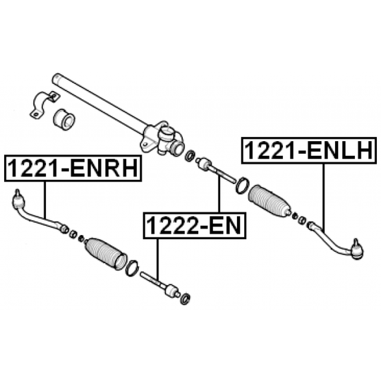 1222-EN - Tie Rod Axle Joint 