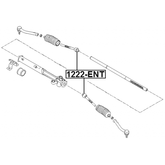 1222-ENT - Tie Rod Axle Joint 