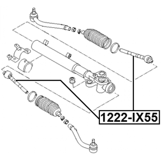 1222-IX55 - Sisemine rooliots, roolivarras 