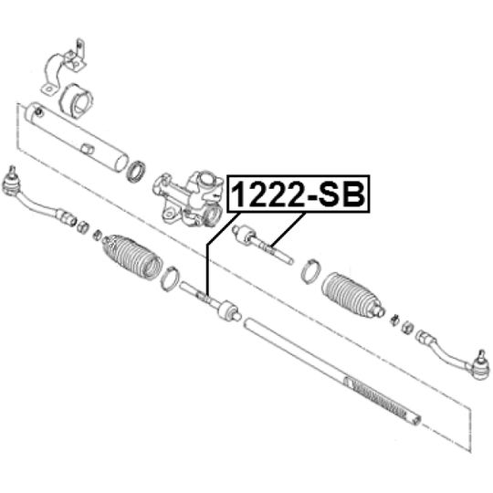 1222-SB - Tie Rod Axle Joint 