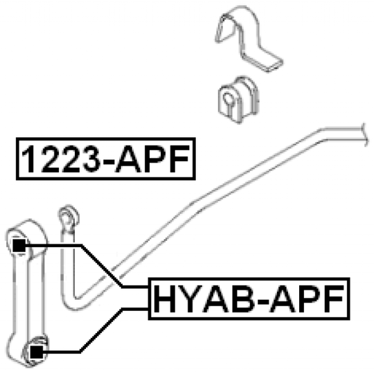 1223-APF - Rod/Strut, stabiliser 