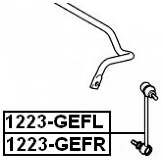 1223-GEFR - Rod/Strut, stabiliser 