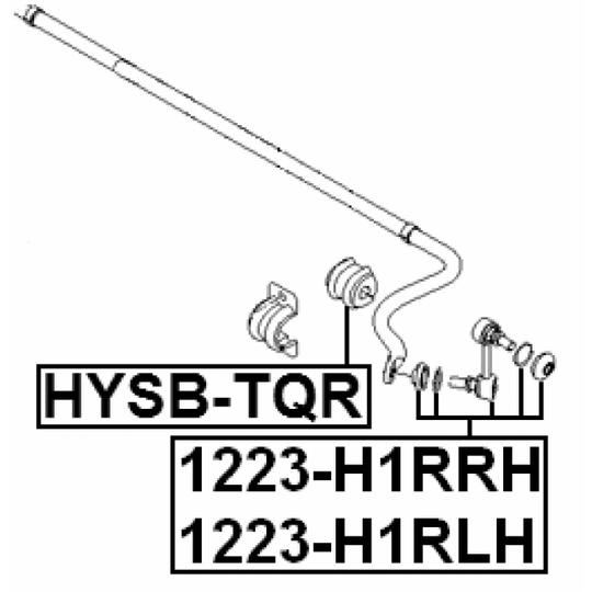 1223-H1RLH - Rod/Strut, stabiliser 