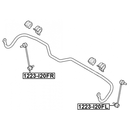 1223-I20FR - Rod/Strut, stabiliser 