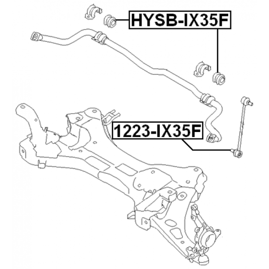 1223-IX35F - Stabilisaator, Stabilisaator 