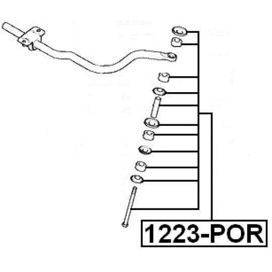 1223-POR - Rod/Strut, stabiliser 