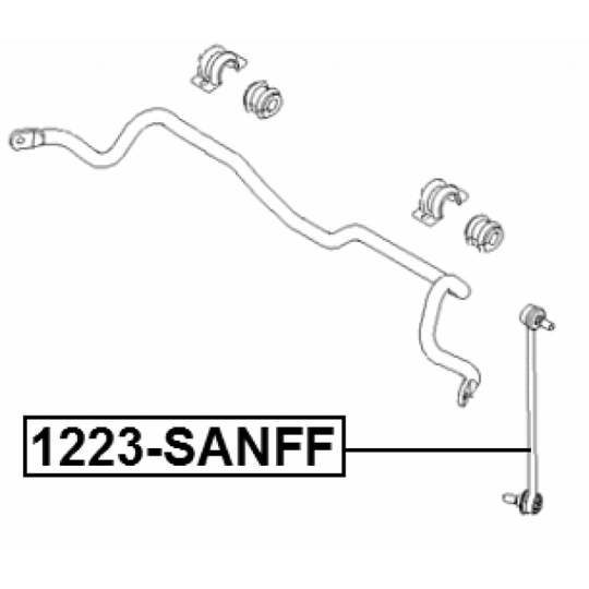 1223-SANFF - Tanko, kallistuksenvaimennin 