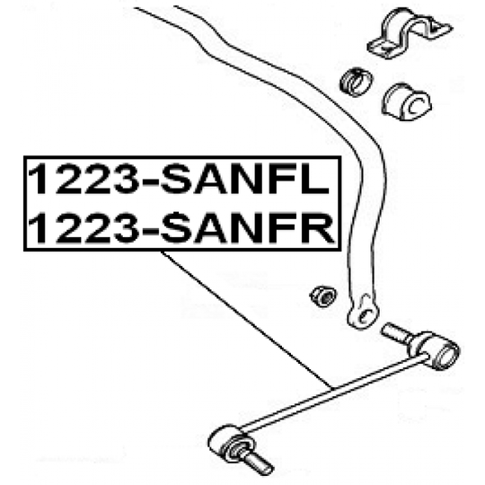 1223-SANFL - Rod/Strut, stabiliser 