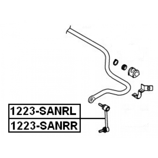 1223-SANRL - Rod/Strut, stabiliser 