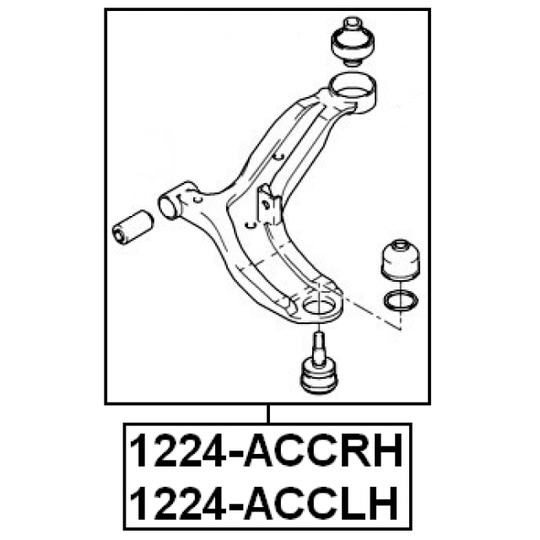 1224-ACCRH - Track Control Arm 