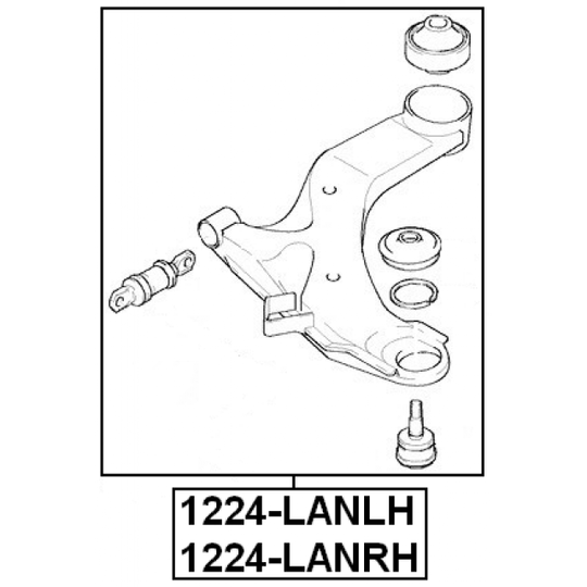 1224-LANLH - Track Control Arm 